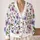 Purple Watercolor Flowers For Spring Layering And Relaxed Boho Style For Everyday Women All-over Print Knitted Cardigan - 2