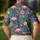 Flamingo Golf Flowers for Tropical Summer Tennis and Pickleball Style Women Players Men's Polo Shirt - 5