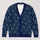 Minimalist Cat Face Navy Cream Style For Cozy Autumn Layering And Animal Lovers All-over Print Knitted Cardigan - 1