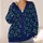 Minimalist Cat Face Navy Cream Style For Cozy Autumn Layering And Animal Lovers All-over Print Knitted Cardigan - 4