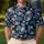 Bicycle And Tropical Flower Motifs For Golf, Cycling, Tennis, And Summer Leisure Men's Polo Shirt - 4