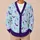 Pastel Bat And Star Motifs For Autumn Vacation Layering, Women’s Gothic Casual Style All-over Print Knitted Cardigan - 6