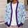 Pastel Bat And Star Motifs For Autumn Vacation Layering, Women’s Gothic Casual Style All-over Print Knitted Cardigan - 5