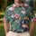 Pink Flamingo Tropical Garden for Golf Days, Summer Tennis, and Resort Outings Women Men's Polo Shirt - 4