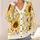 Golden Sunflower Garden Motif for Relaxed Boho Layering and Everyday Nature Style All-over Print Knitted Cardigan - 4