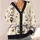 Cute Ghosts, Pumpkins and Haunted Garden for Cozy Halloween Nights and Fall Celebrations All-over Print Knitted Cardigan - 4