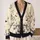 Cute Ghosts, Pumpkins and Haunted Garden for Cozy Halloween Nights and Fall Celebrations All-over Print Knitted Cardigan - 2