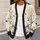 Cute Ghosts, Pumpkins and Haunted Garden for Cozy Halloween Nights and Fall Celebrations All-over Print Knitted Cardigan - 5
