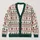 Reindeer Snowflakes and Evergreen Motifs for Christmas Celebrations and Holiday Gifting All-over Print Knitted Cardigan - 1