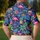 Neon Flamingo Tropical Golf Style for Summer Tennis and Pickleball, Women’s Resort Wear Men's Polo Shirt - 5