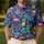 Neon Flamingo Tropical Golf Style for Summer Tennis and Pickleball, Women’s Resort Wear Men's Polo Shirt - 4