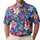 Tropical Hibiscus and Plumeria Blooms for Bright Golf Days and Resort Tennis Style Men's Polo Shirt - 1