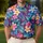 Tropical Hibiscus and Plumeria Blooms for Bright Golf Days and Resort Tennis Style Men's Polo Shirt - 4