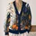 Gothic Haunted House and Pumpkin Scene for Spooky Halloween Celebrations All-over Print Knitted Cardigan - 2