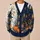 Gothic Haunted House and Pumpkin Scene for Spooky Halloween Celebrations All-over Print Knitted Cardigan - 6