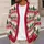 Christmas Village Houses and Pine Trees for Cozy Winter Holiday Gatherings at Home All-over Print Knitted Cardigan - 5