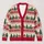 Christmas Village Houses and Pine Trees for Cozy Winter Holiday Gatherings at Home All-over Print Knitted Cardigan - 1