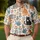 Playful Cat And Floral Golf Motifs For Sunny Tennis Days, Cat Lover Gift Ideas For Her Men's Polo Shirt - 4