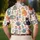 Playful Cat And Floral Golf Motifs For Sunny Tennis Days, Cat Lover Gift Ideas For Her Men's Polo Shirt - 5