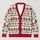 Christmas Baubles and Snowflake Bows for Cozy Holiday Parties and Winter Gatherings All-over Print Knitted Cardigan - 1