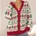 Christmas Baubles and Snowflake Bows for Cozy Holiday Parties and Winter Gatherings All-over Print Knitted Cardigan - 4