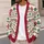 Christmas Baubles and Snowflake Bows for Cozy Holiday Parties and Winter Gatherings All-over Print Knitted Cardigan - 5