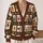Gingerbread Men and Candy Cane Holiday Cheer for Cozy Christmas Celebrations All-over Print Knitted Cardigan - 2