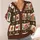 Gingerbread Men and Candy Cane Holiday Cheer for Cozy Christmas Celebrations All-over Print Knitted Cardigan - 4