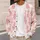 Pastel Pink Christmas Tree Bow Holiday Style For Women, Cozy Seasonal Outfit Wear All-over Print Knitted Cardigan - 5