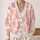 Pastel Pink Christmas Tree Bow Holiday Style For Women, Cozy Seasonal Outfit Wear All-over Print Knitted Cardigan - 2