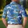 Blue Sailboat Ocean Palms for Coastal Golf and Resort Days, Women's Nautical Style Men's Polo Shirt - 5