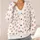 Burgundy Bow Motif For Chic Everyday Layering And Feminine Fall Style For Women All-over Print Knitted Cardigan - 4