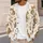 Whimsical Cat Bouquet Motif For Relaxed Everyday Layering, Vacation Style Women Gift All-over Print Knitted Cardigan - 5