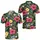 Tropical Volleyball Flowers for Beach Resort Days, Summer Golf, and Island Getaways Men's Polo Shirt - 2
