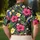Tropical Volleyball Flowers for Beach Resort Days, Summer Golf, and Island Getaways Men's Polo Shirt - 5