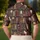 Haunted Bookshelf Ghosts and Autumn Florals for Halloween Reading Nights and Book Clubs Men's Polo Shirt - 5