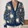 Pumpkin Floral Autumn Foliage For Cozy Everyday Layering And Seasonal Weekend Gatherings All-over Print Knitted Cardigan - 2