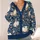 Pumpkin Floral Autumn Foliage For Cozy Everyday Layering And Seasonal Weekend Gatherings All-over Print Knitted Cardigan - 4