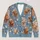 Highland Cow Daisy Meadow Portraits for Relaxed Country Days and Cottagecore Women All-over Print Knitted Cardigan - 1