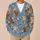 Highland Cow Daisy Meadow Portraits for Relaxed Country Days and Cottagecore Women All-over Print Knitted Cardigan - 6