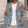 Highland Cow Daisy Meadow Portraits for Relaxed Country Days and Cottagecore Women All-over Print Knitted Cardigan - 5