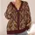Ornate Moroccan Paisley Geometry For Workwear And Weekend Layering In Warm Earth Tones All-over Print Knitted Cardigan - 4
