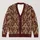Ornate Moroccan Paisley Geometry For Workwear And Weekend Layering In Warm Earth Tones All-over Print Knitted Cardigan - 1