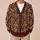 Ornate Moroccan Paisley Geometry For Workwear And Weekend Layering In Warm Earth Tones All-over Print Knitted Cardigan - 6