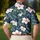 White Hibiscus Tropical Navy Floral Style For Golf, Tennis, And Island Getaways Women Men's Polo Shirt - 5
