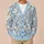 Vintage Blue Botanical Blooms for Everyday Layering and Garden Gatherings for Women All-over Print Knitted Cardigan - 6