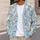 Vintage Blue Botanical Blooms for Everyday Layering and Garden Gatherings for Women All-over Print Knitted Cardigan - 5