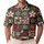 Poinsettia Snowflake Quilt Motifs for Festive Golf Outings and Winter Holidays Women Men's Polo Shirt - 1