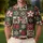 Poinsettia Snowflake Quilt Motifs for Festive Golf Outings and Winter Holidays Women Men's Polo Shirt - 4