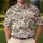 Desert Goat Golf Scene for Summer Country Club Days and Women's Farm Animal Gifts Men's Polo Shirt - 4